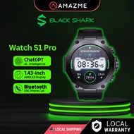 Black Shark Smartwatch S1 Pro 1.43" AMOLED Display, AI-ChatGPT, ENC Bluetooth Phone Calling Smart Wa
