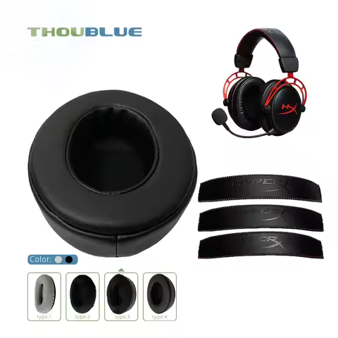THOUBLUE Replacement Ear Pad For HyperX Cloud Silver,Cloud II,Cloud Alpha,Alpha PRO,Alpha S Earphone