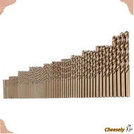 CHEESELY M35 Cobalt Drill Bit Set, Twist Drill Bit M35 Cobalt Material HSS-CO Twist Drills, High Pre