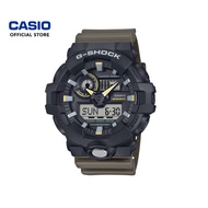 Casio G-Shock Two-Tone Utility Series GA-710TU-1A3 Olive Green Resin Band Men Sports Watch