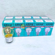 10 Pcs AIRAM G40 5 Watt Incandescent Lamps Small G40 Airam Bulbs