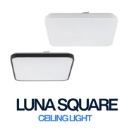 Luna Square Premium LED Ceiling Light 38×38cm – Premium Slim Ceiling Light (Black / White)