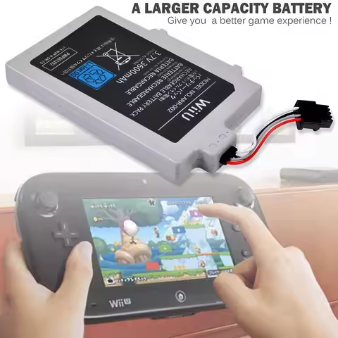 3600mAh ARR-002 Wii U Gamepad Battery for Nintendo Wii U Controller WUP-010 WUP-012 Replacement Batt