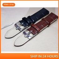 For Rolex GMT Daytona watchband Crocodile Grain Calfskin Leather Strap Gold 18 19mm 20mm 22mm