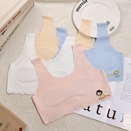 Girls' Bras For Summer Age 9-12 Years Seamless Ice Silk Tank Top Student Children's Underwear