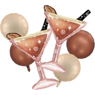 Belon Espresso Martini, Belon Koktel, Hiasan Foil untuk Pesta Martini Krismas, Hiasan Hari Lahir Esp