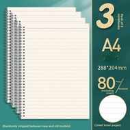 Thickened Spiral Bound Notebook A5 A6 Grid Simple Design Student Office Supply Square Grid Line Pape