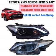 NEW TOYOTA VIOS HEADLAMP NCP150 3.5 (THAI SPEC)