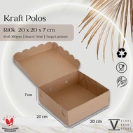 Rice Box 20x20 R10k Plain Kraft Brown Rice Box Kraf Catering Rice Box Paper Kraft Saying Box