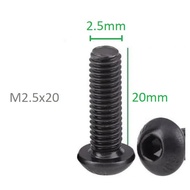 1pcs m2.5 bolt length 2cm Hex Metal steel Screw Bolt M2.5 20mm 2cm 2.5mm M2.5x20mm M2.5x20 skru