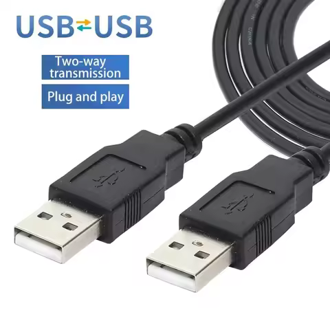 USB 2.0 Extension Cable USB to USB A Male to Male Data Sync Black Charger Extension Cable Cord USB C