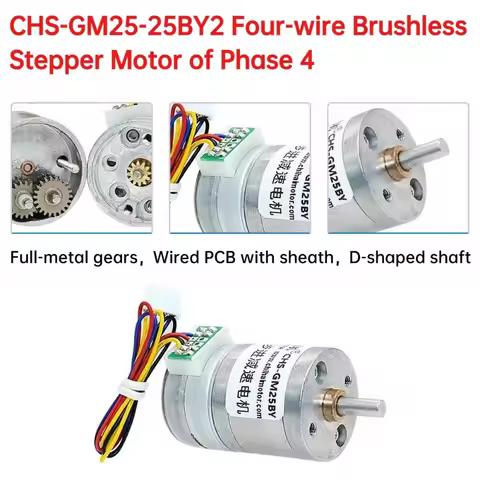 DC12V CHS-GM25-25BY2 Four-wire Brushless Stepper Motor of Phase 4