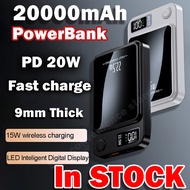🔥sg ready stock🔥PD 20W Magnetic Power Bank Super 20000mAh Fast Charging Power Bank Portable Wireless Mini Powerbank