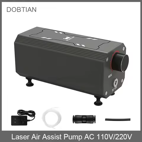 Laser Air Assist Pump AC 110V/220V Air Assist Compressor for Laser Cutter and Engraver Adjustable 10