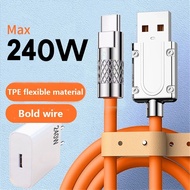 Charger 240W Cabel Data 120W Fast Charging 6A Super Quick Charger
