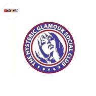 Sticker the Hysteric Glamour Social Club logo rounded sticker