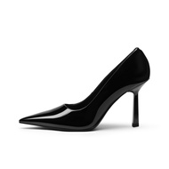 CHARLES&KEITH Small Ck Pu Slim Heel High Heels 9.1cm Womens CK1-60280379