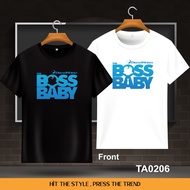 🔥Cotton Tshirt🔥 The Boss Baby Unisex Short Sleeve Round Neck Printed Baju Dewasa Tshirt Lelaki Wanit