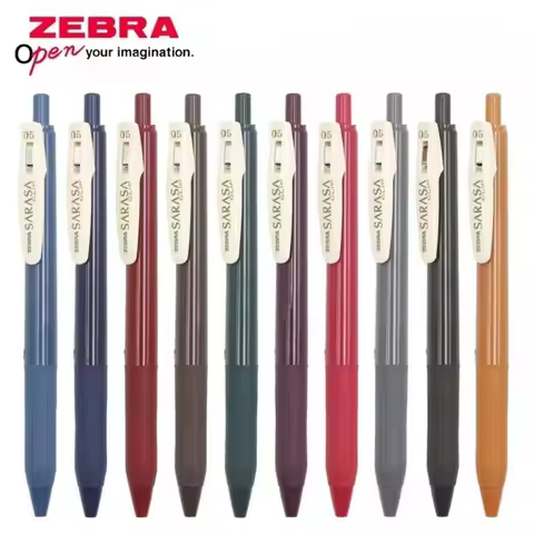 Japanese ZEBRA Zebra JJ15 Retro Gel Pens SARASA Press Color Neutral Pen Vintage Ballpoint Canetas Fo