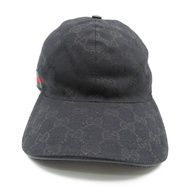 GUCCI 棒球帽 200035KQWBG1060M GG 帆布黑色全新男女通用