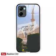 (GC 17) Realme C33 Glass Softcase - Realme C33 Glass Case - Realme C33 Beautiful Case - Realme C33 C