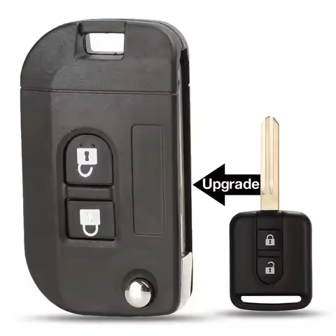 jingyuqin Upgrade Key Case Shell For NISSAN Cabstar F24M Micra K12 Navara D40M Note E11 NV200 M20M P