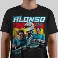 Fernando fashion 2025 Alonso Aston Martin Formula One Racing Vintage 90s Bootleg Unisex T-shirt, Rac