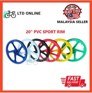 BMX Sport Rim basikal 20" BICYCLE RIM / 20'' PVC RIM BICYCLE RIM BASIKAL (SEPASANG)