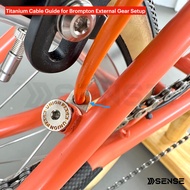 Titanium Cable Guide for Brompton External Gear