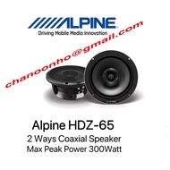 ALPINE 2 WAYS COAXIAL SPEAKER HDZ-65 / CAR SPEAKER / SPEAKER KERETA