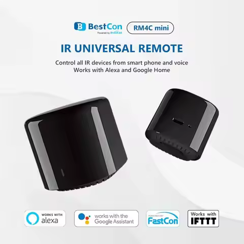 Broadlink Universal Wifi IR Mini Remote Control Compatible Alexa Google Assistant For AC Bestcon RM4