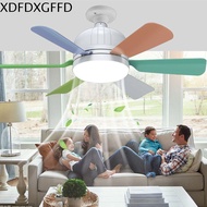 XDFDXGFFD พร้อมรีโมทคอนโทรล โคมไฟพัดลม LED แบบ E27 ฐาน E27 ไร้สายแบบไร้สาย โคมไฟเพดานพัดลมไฟฟ้า มินิ