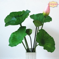 CEYOU Artificial Flower, Landscape Artificial Flower Pole Artificial Lotus, Lotus Leaf Lotus Pod Lot