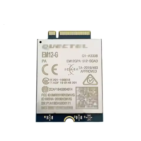 2pcs Quectel EM12-G Cat-12 LTE-A Pro module 600Mbps downlink and 150Mbps uplink peak data rates EM12