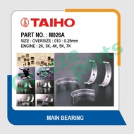 Taiho Main Bearing 010 Size M026A for Toyota Liteace 5K 7K KM36 KF80