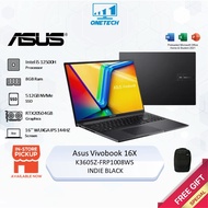 Asus Vivobook 16X K3605Z-FRP1008WS Notebook - Indie Black ( i5-12500H/8GB/512GB NVME/H&S/M365/2Y)