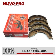 NUVO-PRO BRAKE SHOE RR TOYOTA HIACE COMMUTER 2009 VKX-2378 ( 1 SET )