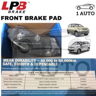 LPB E-PRO SEMI METALLIC FRONT BRAKE PAD TOYOTA AVANZA 1.3 1.5 F601 F602 F651 F652 F653 F654 SUZUKI A