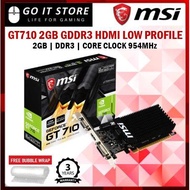 MSI GT710 2GB DDR3 2GD3H LP Low Profile Nvidia Graphic Card