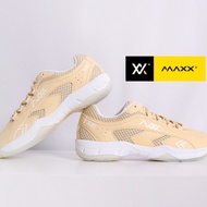 MAXX Sport badminton Shoes AJ01 (BEIGE/ RED)