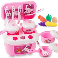 3-7-10 years old boy and girl cooking kitchen utensils kids toys set