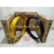 Velag Scarlet Ring19 250-19 H36 Aluminum Wheels.