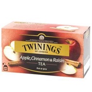 英國唐寧茶 TWININGS-異國香蘋茶包 APPLE,CINNAMON&amp;RAISIN 2g*25入/盒【良鎂咖啡精品館