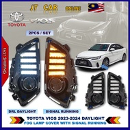 TOYOTA VIOS 2023 - 2024 DAYLIGHT Fog Lamp Cover With Led DRL Daylight + Signal Running