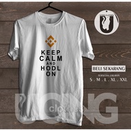Binance Keep Calm T-Shirt Distro T-Shirt