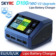 SkyRC เครื่องชาร์จ D100neo SK-100199 DC200W AC100W อะไหล่ที่ชาร์จ Lipo อัจฉริยะสำหรับ D100 V2อัพเกรด