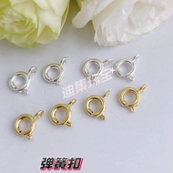 A175 [14K Gold-Clad Accessories] Copper Plated Real Gold 14k Gold-Clad Spring Lobster Clasp Elastic 