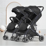 W-8&amp; Twin Baby Stroller Lightweight Folding Double Sitting and Lying Detachable Two-Child Baby Stroller Factory Direct S