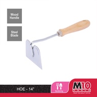 M10 Hoe Wooden Handle Garden Tool (14") 10G