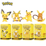 6 Styles Anime Toy Boxed Pokemon Figures Toys Kawaii Pikachu Raichu Squirtle Eevee action Figure Model For kid Birthday Gifts